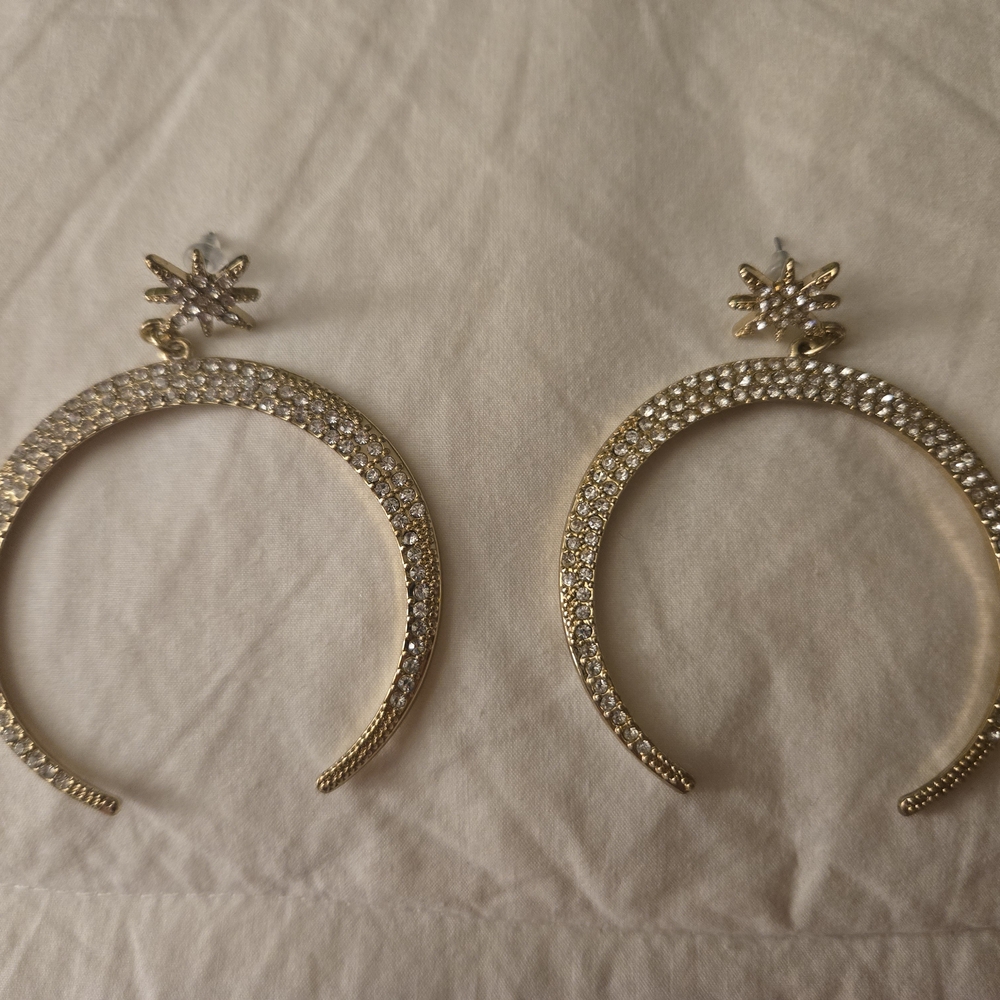 Vintage Crescent Earrings